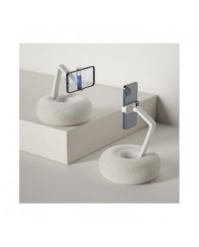 Support de téléphone en peluche à angle de téléphone réglable - Support portable pour canapé-lit de bureau