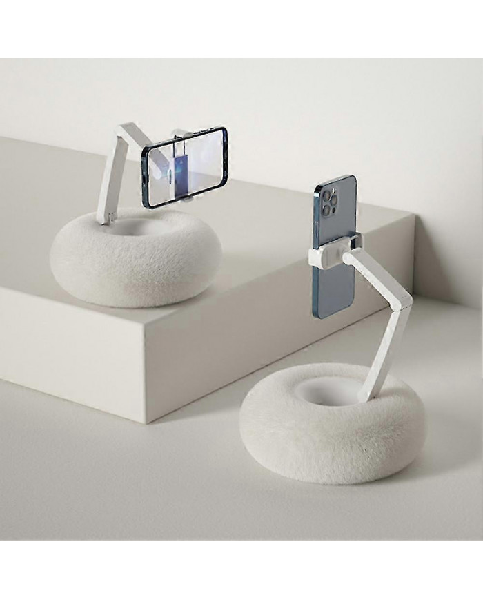 Support de téléphone en peluche à angle de téléphone réglable - Support portable pour canapé-lit de bureau