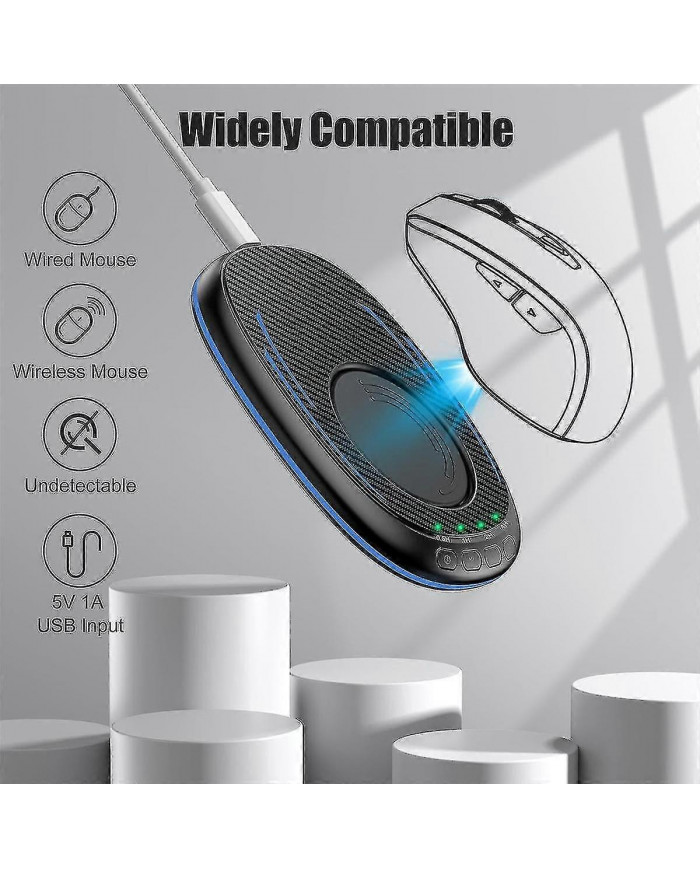Mouse Mover indétectable avec minuterie, Silent Mouse Jiggler avec interrupteur ON/Off, Mouse Wiggler to Keep-hao