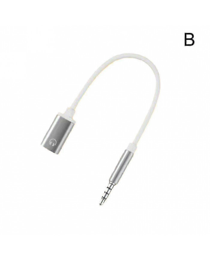 3.5mm Mâle Vers Type-c Femelle Convertisseur De Casque Plat À Rond Analogique Tour