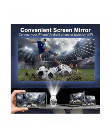 Projecteur 5g 4k Smart Hd Led Wifi Bluetooth hdmi. Usb Android Office Home Cinéma, 50% Offre zxin