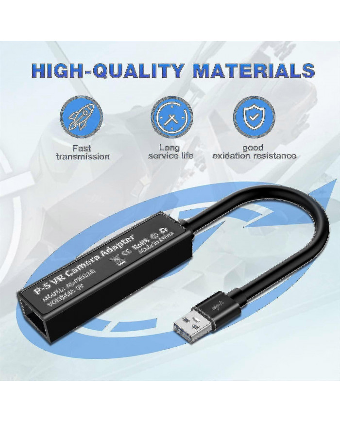 Adaptateur de caméra pour Psvr / ps5, câble convertisseur Ps Vr compatible avec 5 consoles, accessoires de jeu Usb [...]