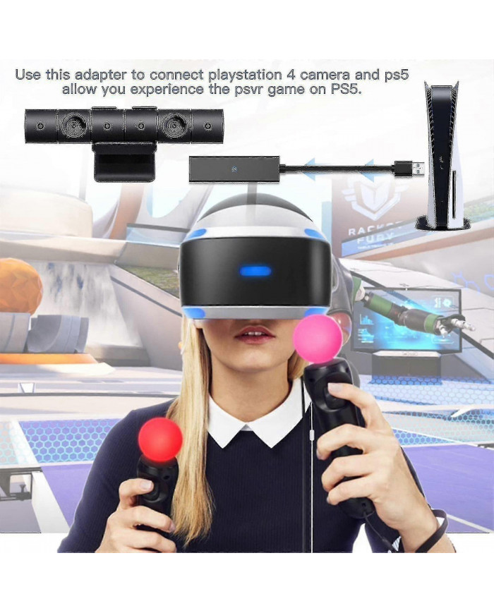Adaptateur de caméra pour Psvr / ps5, câble convertisseur Ps Vr compatible avec 5 consoles, accessoires de jeu Usb [...]