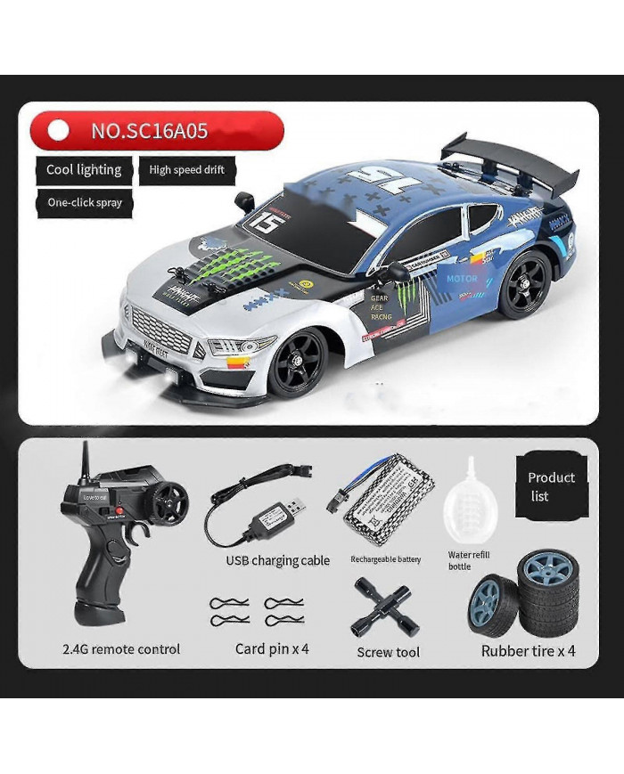 Ae86 1/16 Rc Drift Car haute vitesse télécommande Drift Car pour enfants et adultes, 100% neuf