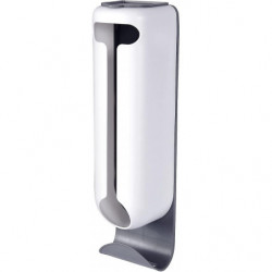 Plastic Bag Holder Wall Grocery Bag Holder and Dispenser for Plastic Bags Home Kitchen Shopping Bags Carrier, White