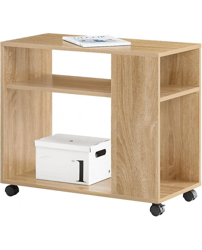 SoBuy Table de nuit avec étagères de rangement, FBT34-N