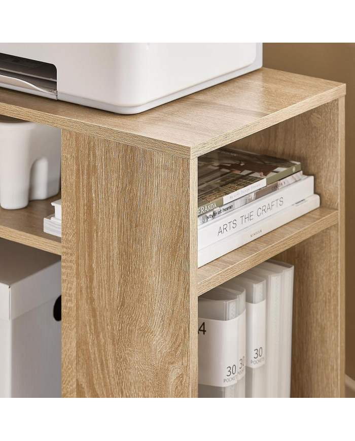 SoBuy Table de nuit avec étagères de rangement, FBT34-N