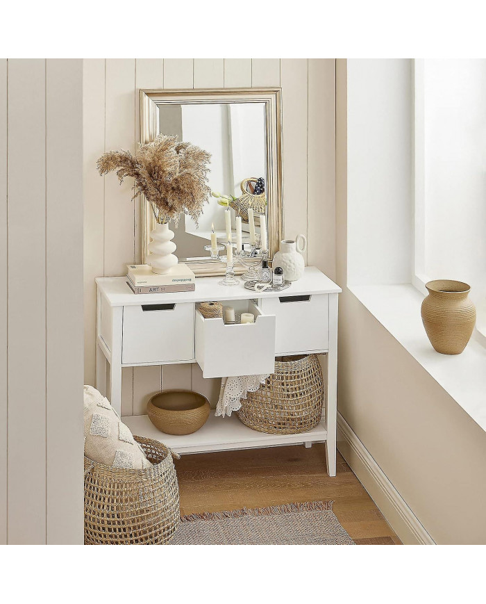 SoBuy Console Table Hall Table Table d’appoint Table d’extrémité Table de salon, FSB51-W