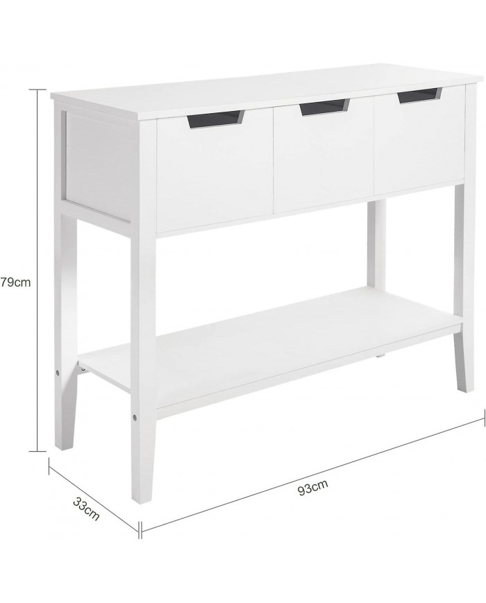 SoBuy Console Table Hall Table Table d’appoint Table d’extrémité Table de salon, FSB51-W