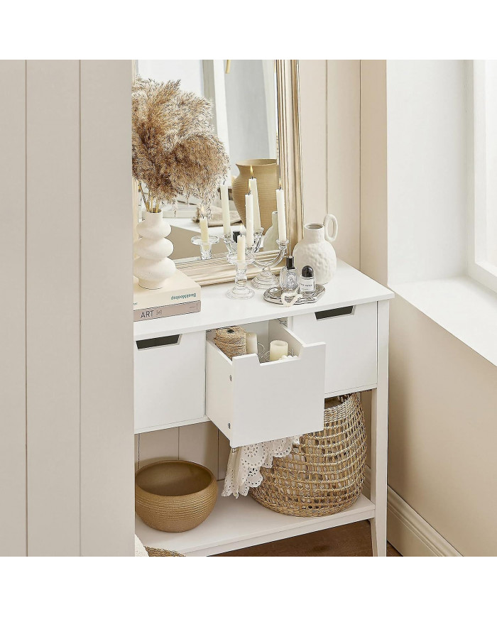 SoBuy Console Table Hall Table Table d’appoint Table d’extrémité Table de salon, FSB51-W