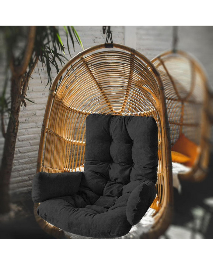 Swing Egg Chair Hanging Basket Chair Coussin pour Patio de la Cour