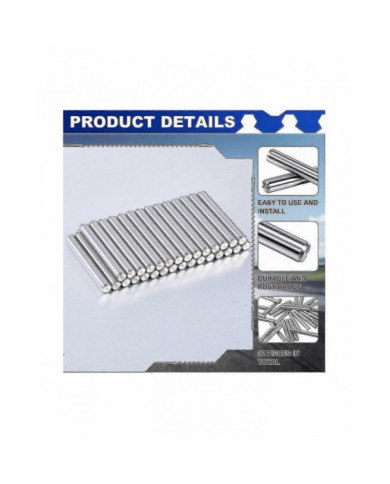 32 pièces 5 mm x 40 mm supports d’étagère chevilles étagères goujons goupilles en acier inoxydable étagère [...]