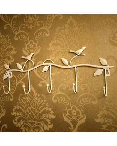 Clothes Hooks Convenient Ergonomic Design Reusable Wonderful Add Ambient Bird Leaf Organizer Hook for Office