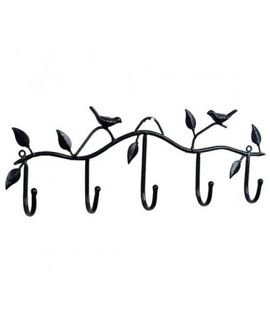 Clothes Hooks Convenient Ergonomic Design Reusable Wonderful Add Ambient Bird Leaf Organizer Hook for Office