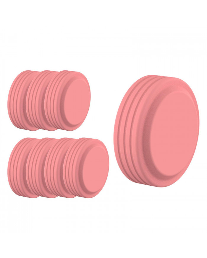 8pcs Wheels Protector Guard Cover Luggage Suitcase Chair Wheels Caster Cover Black