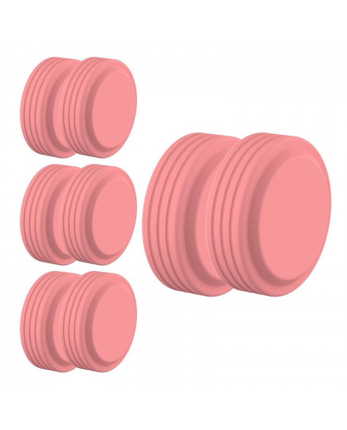 8pcs Wheels Protector Guard Cover Luggage Suitcase Chair Wheels Caster Cover Black