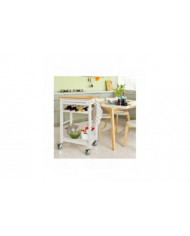 SoBuy chariot desserte avec Top bambou, FKW16-WN + billot gratuit