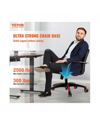 Remplacement de la base de la chaise de bureau, 28", 2500 lb charge statique, avec 5 roulettes et pieds renforcés, [...]