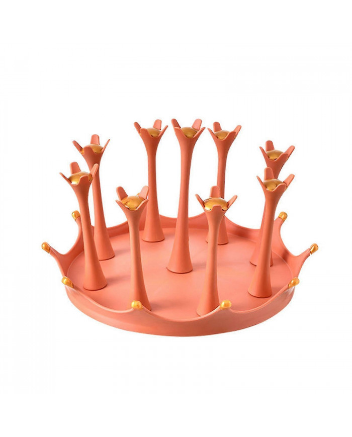 Water Mug Drainer Bottle Holder Pp Rotary Protective Hooks For Home Kitchen Portable Table Organizer Stylish Cup Rack