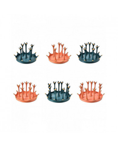 Water Mug Drainer Bottle Holder Pp Rotary Protective Hooks For Home Kitchen Portable Table Organizer Stylish Cup Rack