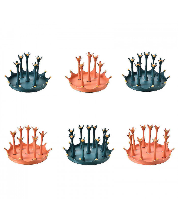 Water Mug Drainer Bottle Holder Pp Rotary Protective Hooks For Home Kitchen Portable Table Organizer Stylish Cup Rack