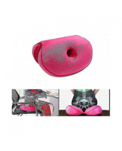 Coussin de siège orthopédique pour la sciatique - soulagement de la douleur à la hanche, rose