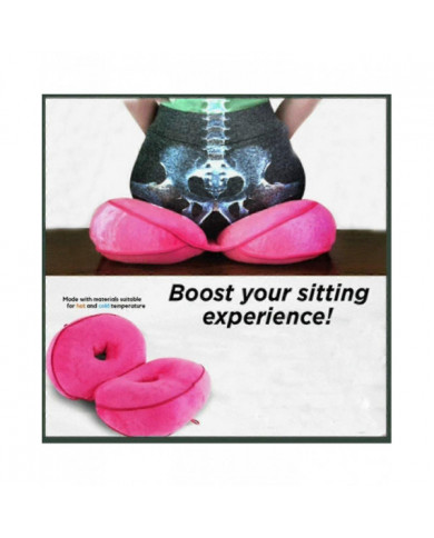 Coussin de siège orthopédique pour la sciatique - soulagement de la douleur à la hanche, rose