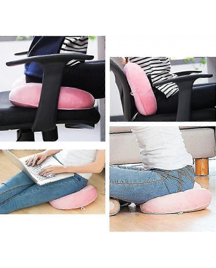 Coussin de siège orthopédique pour la sciatique - soulagement de la douleur à la hanche, rose