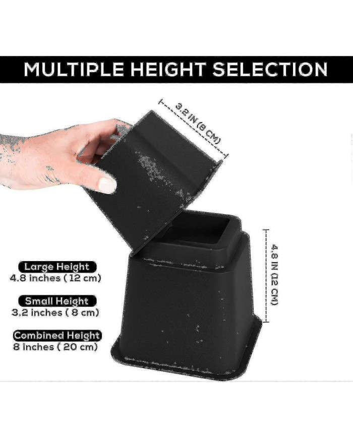 Colonnes montantes de meubles réglables de qualité supérieure de 8 pièces (4 hautes et 4 courtes) - Colonne [...]