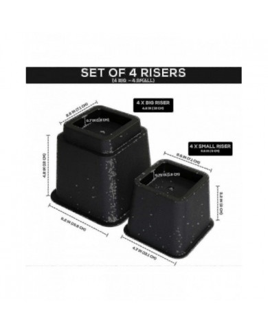 Colonnes montantes de meubles réglables de qualité supérieure de 8 pièces (4 hautes et 4 courtes) - Colonne [...]