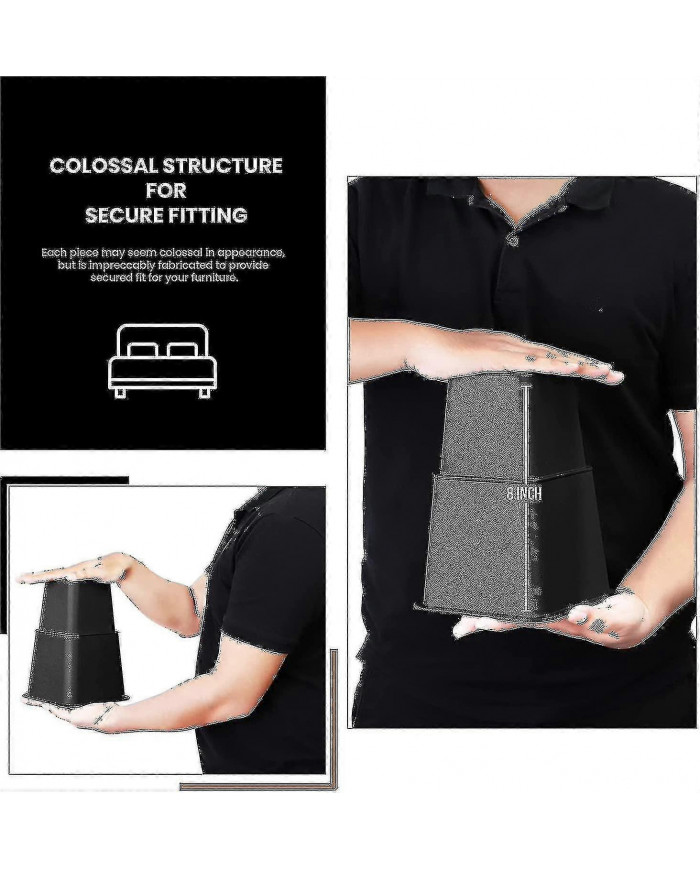 Colonnes montantes de meubles réglables de qualité supérieure de 8 pièces (4 hautes et 4 courtes) - Colonne [...]