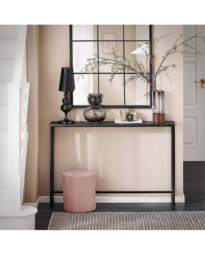 SoBuy Console Table d’entrée Table d’appoint Table de canapé de salon, FSB19-XL-SCH