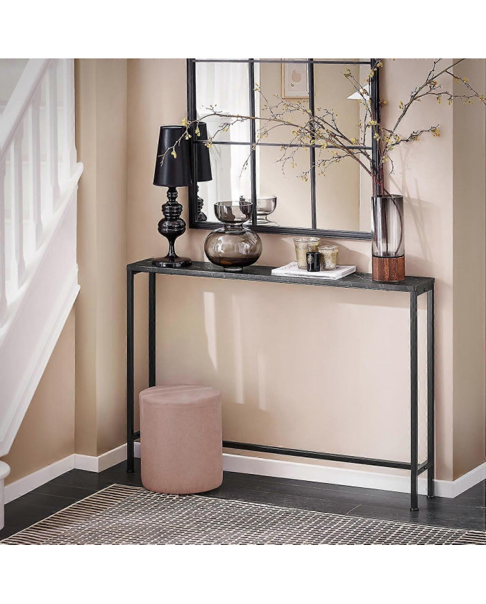 SoBuy Console Table d’entrée Table d’appoint Table de canapé de salon, FSB19-XL-SCH