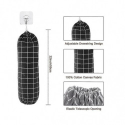 Plastic Bag Holder, Wall Mount Garbage Plastic Bag Organizer, Bag Storage Dispenser, Bag Holder For