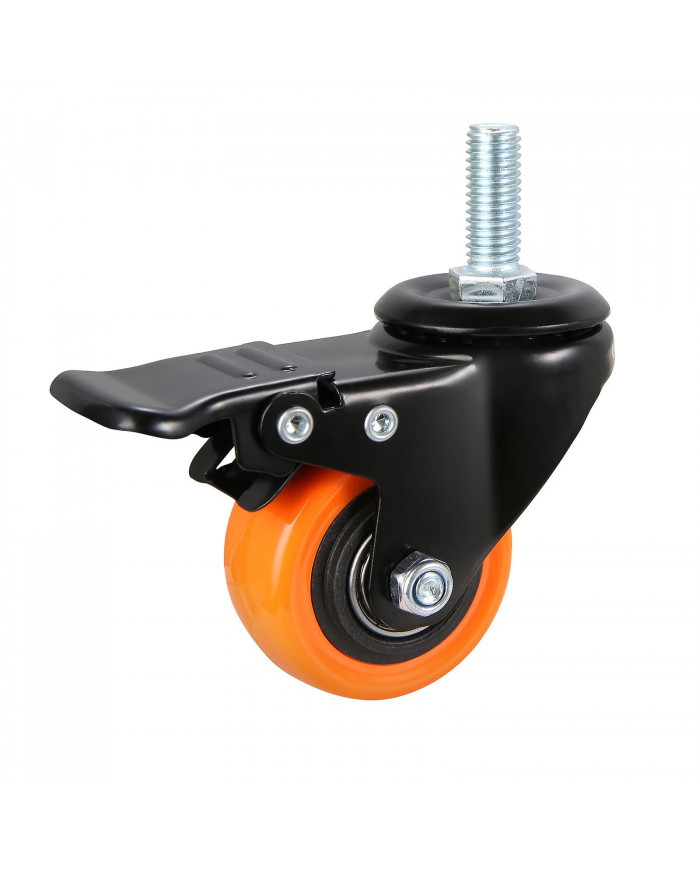 Roues pivotantes, 2 pouces, ensemble de 4, capacité de charge de 110 lb, roulettes pivotantes sans bruit pour [...]