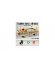 Roues pivotantes, 2 pouces, ensemble de 4, capacité de charge de 110 lb, roulettes pivotantes sans bruit pour [...]