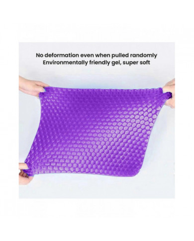 Orthopaedic Gel Seat Cushion, Sciatica Tailbone Pain Relief, Honeycomb Coccyx Cushion with Cloth Cover, for Home Office