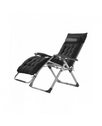 Chaise Zero Gravity, 26 pouces, chaise anti-gravité réglable avec coussin, appui-tête, repose-pieds et porte- [...]