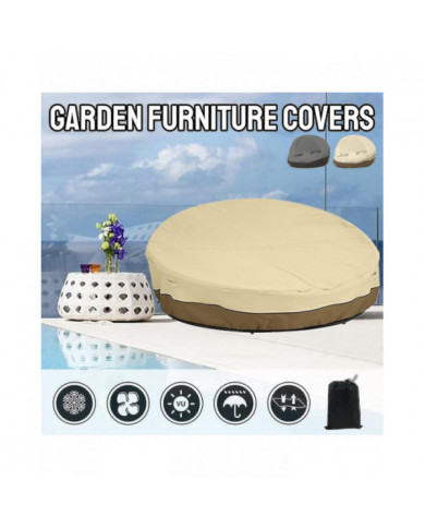 Outdoor Daybed Cover, Patio Daybed Cover Waterproof Dustproof Garden Patio Outdoor Daybed Furniture Cover Round [...]