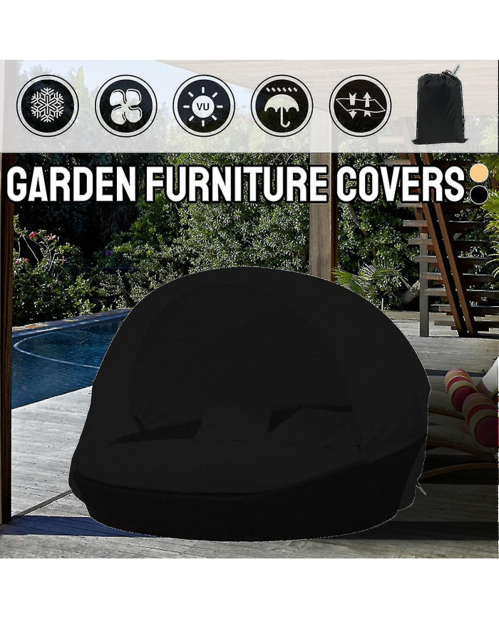 Outdoor Daybed Cover, Patio Daybed Cover Waterproof Dustproof Garden Patio Outdoor Daybed Furniture Cover Round [...]