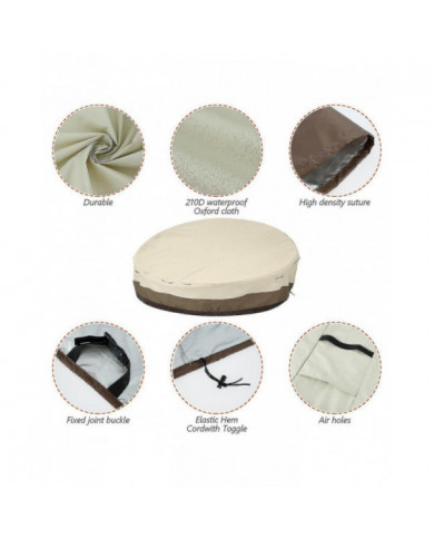 Outdoor Daybed Cover, Patio Daybed Cover Waterproof Dustproof Garden Patio Outdoor Daybed Furniture Cover Round [...]