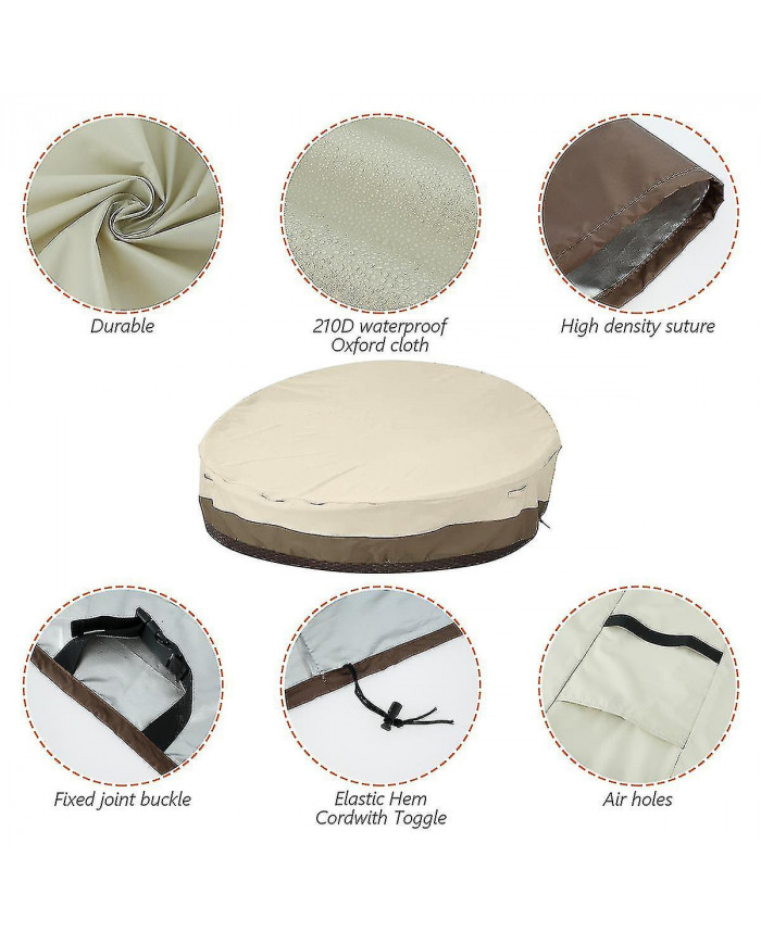 Outdoor Daybed Cover, Patio Daybed Cover Waterproof Dustproof Garden Patio Outdoor Daybed Furniture Cover Round [...]