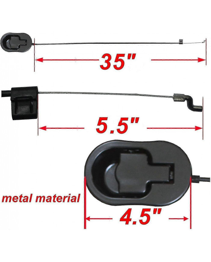 Chaise inclinable de remplacement durable Canapé Canapé Levier de libération De remplacement Poignée en métal