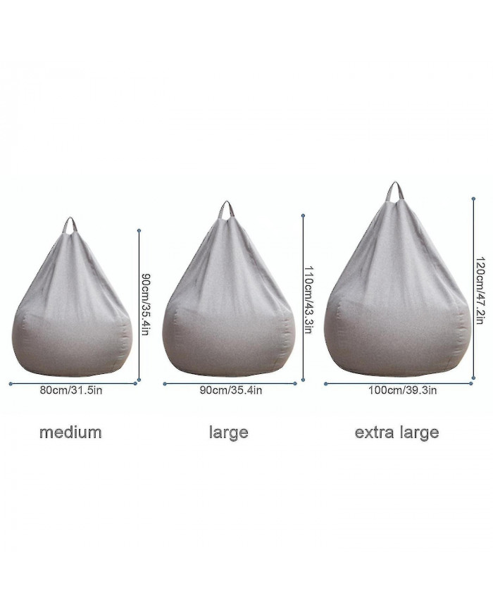 Tout nouveau Extra Large Fauteuil De Sac De Haricots Canapé Housse De Canapé Intérieur Paresseux Chaise Longue [...]