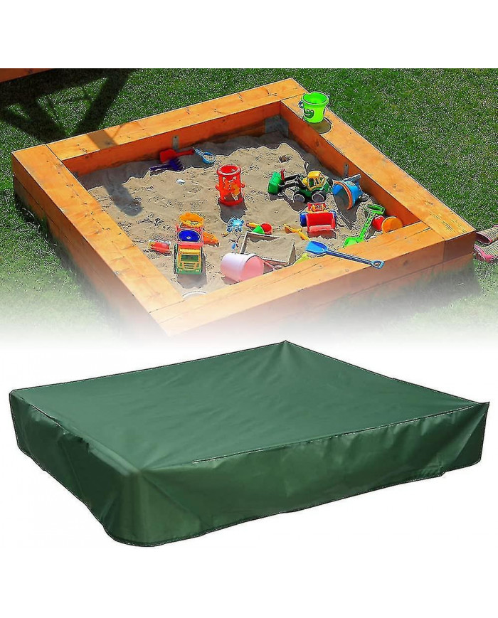 Couverture de bac à sable 150x150 cm Housse étanche Protection UV 70% Protection pour Oxford Sandpit avec cordon, [...]