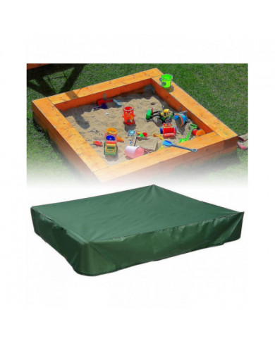 Couverture de bac à sable 150x150 cm Housse étanche Protection UV 70% Protection pour Oxford Sandpit avec cordon, [...]