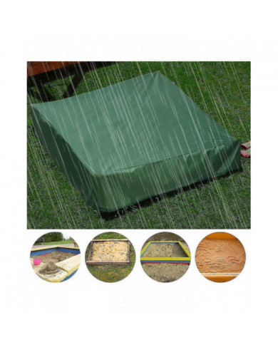 Couverture de bac à sable 150x150 cm Housse étanche Protection UV 70% Protection pour Oxford Sandpit avec cordon, [...]