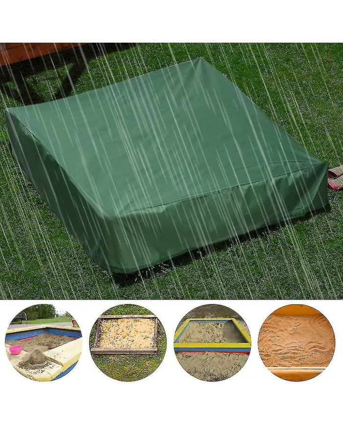 Couverture de bac à sable 150x150 cm Housse étanche Protection UV 70% Protection pour Oxford Sandpit avec cordon, [...]