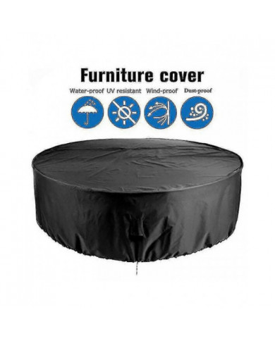 Housses de mobilier d’extérieur imperméables Couverture de table ronde Housse robuste