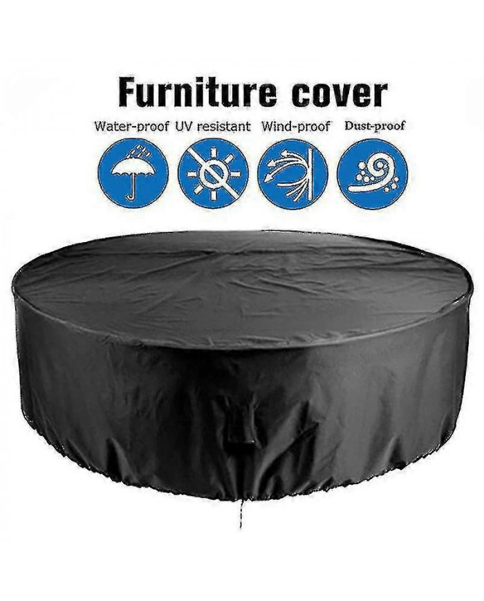 Housses de mobilier d’extérieur imperméables Couverture de table ronde Housse robuste